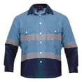thumbnail image 1 of High Visibility Hi Vis Reflective Safety Work Shirt - Poly/Cotton Blend - 6 oz twill, 1 of 3