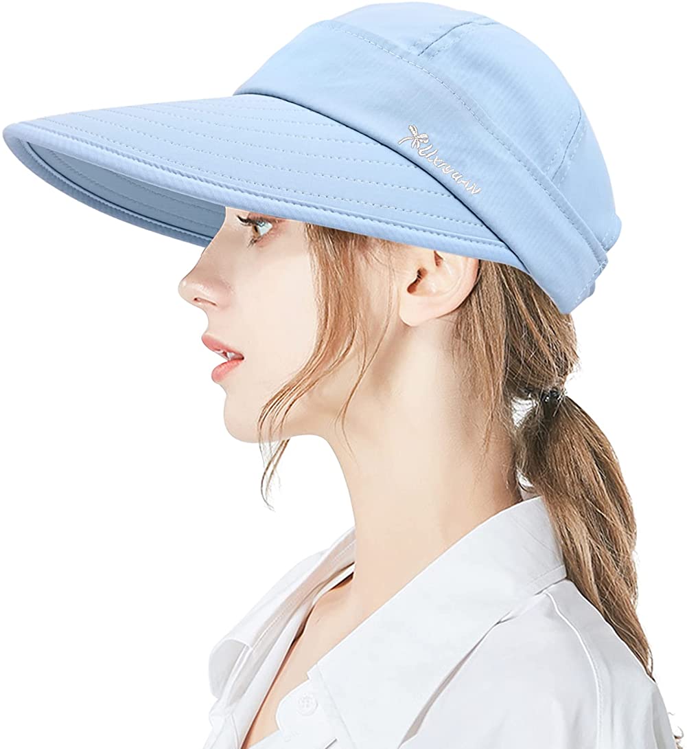 Ponytail Sun Hats for Women, 2 in 1 Zip-Off Uv Protection  display picture 2