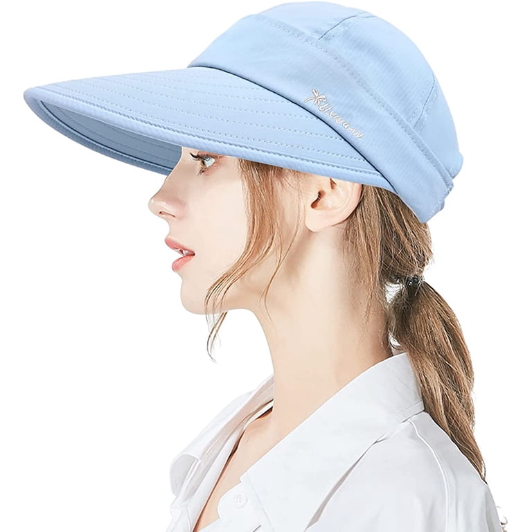 2-in-1 Wide Brim Sun Hat Ponytail with Zip-Off Visor UPF 50+ AlturaGo 2-in-1 Women main image 2