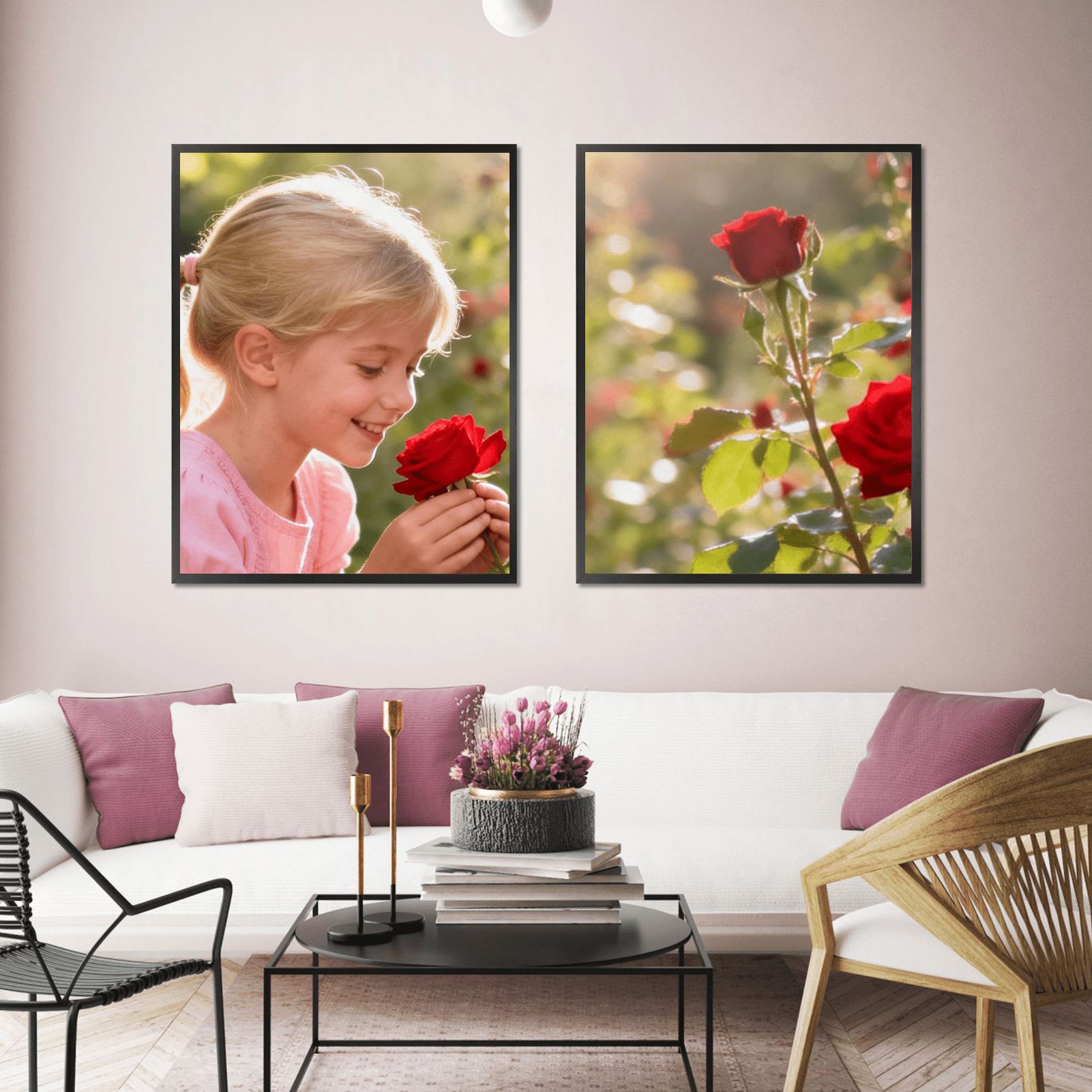 24x30 Picture Frame for Wall Mounted Display Vertically or Horizontally, Black