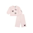 thumbnail image 4 of Minnie & Mickey Baby Girl 2 Piece Embroidered Sweat Set, Sizes 0-24 Months, 4 of 7
