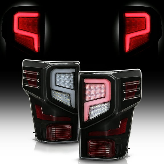 For 2016-2021 Titan|Titan XD Black LED Tube Tail Lights Brake Lamps Left Right