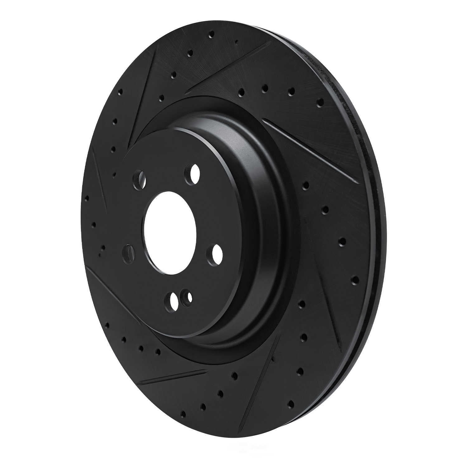 Dynamic Friction Company 633-63183L DFC Brake Rotor - Drilled And Slotted - Black