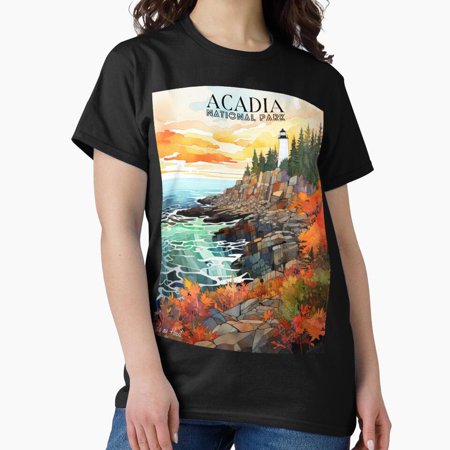 Vintage Acadia National Park, Isle Au Haut Classic T-Shirt T-Shirt - Perfect T-Shirt For Everyone