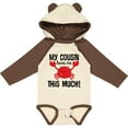 thumbnail image 3 of Inktastic My Cousin Loves Me Boys Boys or Girls Long Sleeve Baby Bodysuit, 3 of 5