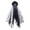 A002- Style B, variant on Halloween Headband Veil, Day of The Dead Women's Headpiece, Black Roses Artificial Flowers Decorated Hoop, Black Tulle Lace Long Veil, Halloween Party Photo Prop for Masquerade,