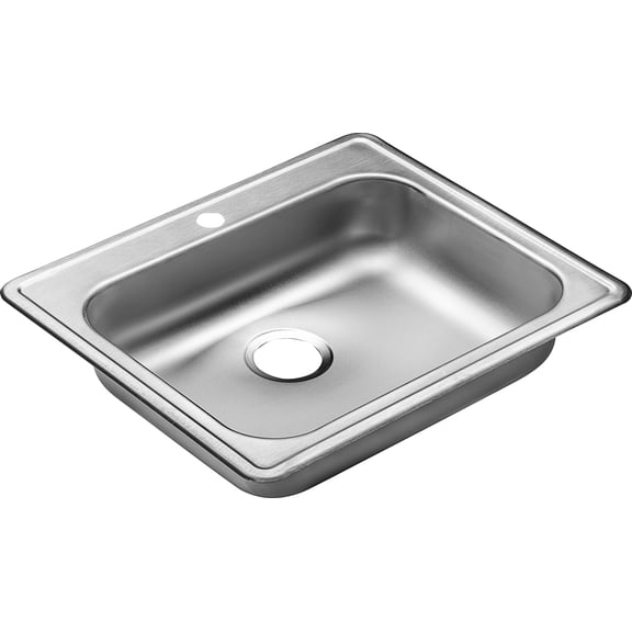 Proflo PFSR2521551C Bealeton 25" Drop In Single Basin Stainless Steel Kitchen Sink -