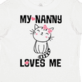 thumbnail image 4 of Inktastic My Nanny Loves Me Girl Grandchild Girls Toddler T-Shirt, 4 of 5