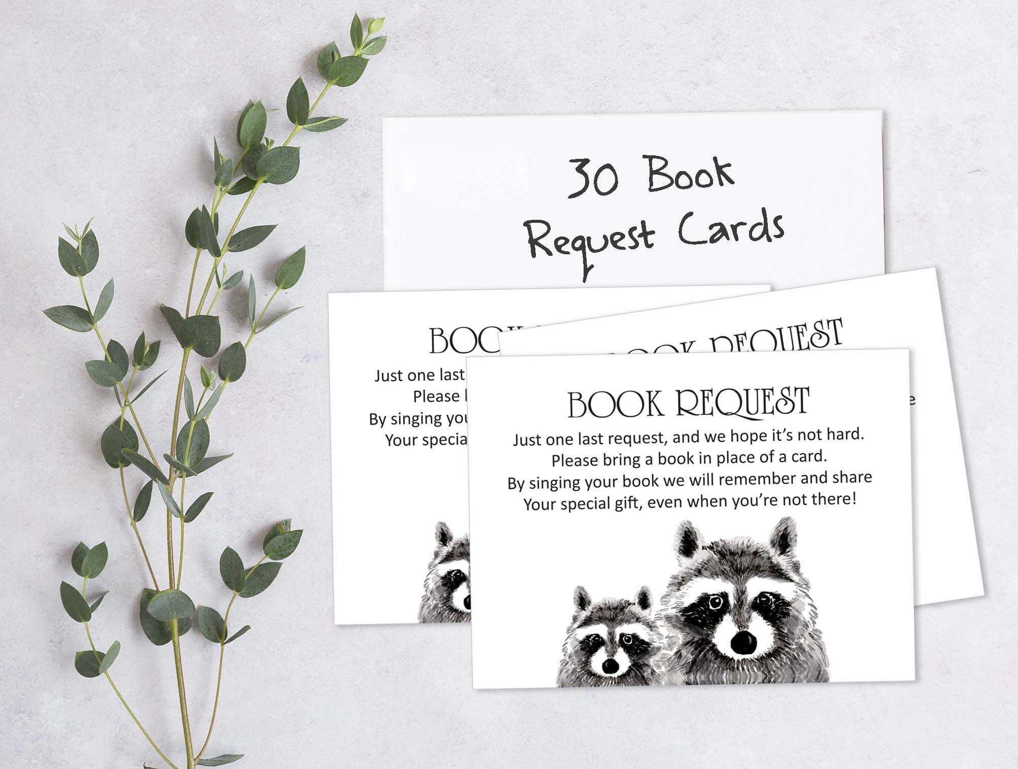 Inkdotpot 30Jungle Animals Gender Neutral Baby Shower Book Request Cards Bring A Book Instead Of A Card Baby Shower Invitations Inserts Games