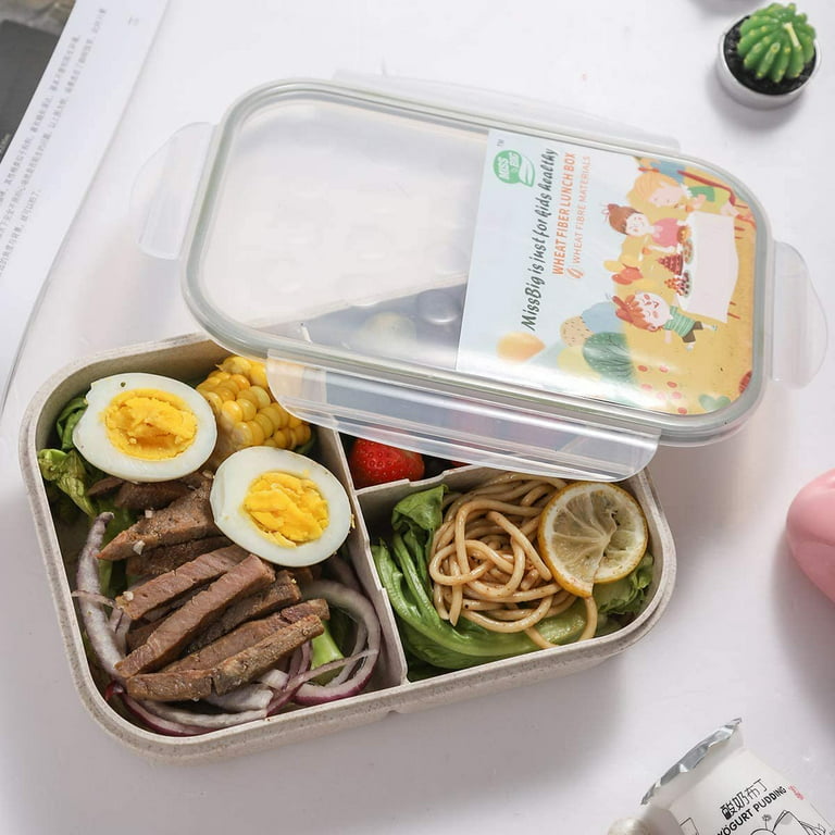 MISS BIG Bento Box, Lunch Box Kids,Ideal Leak Proof Lunch Box