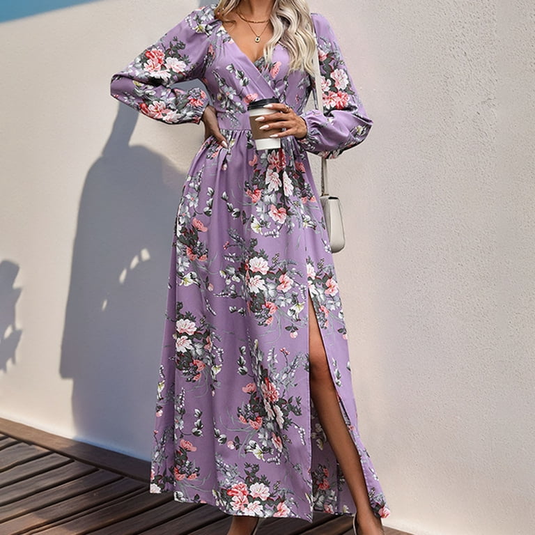 winter holiday dresses 2024 Generisch Christmas Costume Women's Sexy Cocktail Dress Women's Party Christmas Print Elegant Long Sleeve V-Neck Dress Dress Women, 2#gold Fashion Neck Pleated Mini Dress Features WXLWZYWL Fall Winter Dresses for