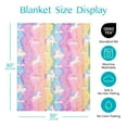 thumbnail image 5 of Joyfy Glow in The Dark Blanket Unicorn Gifts for Girls 50" x 60" Soft Cozy Flannel Kids Throw Blanket, 5 of 9