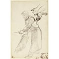 thumbnail image 3 of Albert Besnard 17x24 Black Modern Framed Museum Art Print Titled - The Preparer (1882), 3 of 5