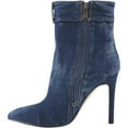 thumbnail image 2 of Women's Denim High Heeled Ankle Boots Pointed Toe High Heel Stiletto Booties, 2 of 3