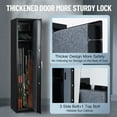 thumbnail image 4 of 6-7 Long Rifle Gun Safe for Home Rifle and Pistols, Large Gun Security Cabinet Safe for Rifles Shotguns, Thickened, with Digital Keypad, Removable Storage Shelf & Adjustable Rifle Gun Rack, 4 of 8