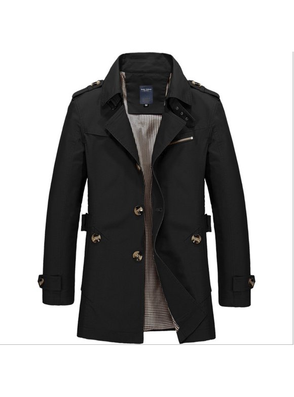 Men's Black Trench Coats