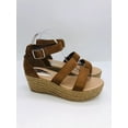 thumbnail image 2 of Refresh Women's Melrose Strappy Espadrille Wedge Sandal Tan US 8M, 2 of 11