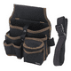 thumbnail image 4 of Bolsa Cinturón Bloosom  Portaherramientas Profesional Gran Capacidad Negro, 4 of 5