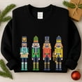 thumbnail image 2 of Christmas Nutcracker Soldiers Embroidered Sweatshirt, Christmas Guard Embroidered Shirt, Merry Christmas Shirt, Winter Season Gift, 2 of 5