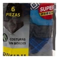 thumbnail image 4 of Bikini George Para Hombre con Elástico Ajustable Sin Costuras Sin Bordes Multicolor 6 Piezas Talla G, 4 of 4