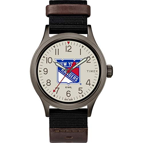 Timex Montre pour Homme TWZHRANMB LNH Clutch New York Rangers