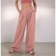 thumbnail image 4 of Pantalones de Traje Anchos para Mujer, Holgados, de Cintura Alta Elástica, Informales, Largos, Color Rosa, Talla XS, 4 of 7