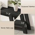 thumbnail image 6 of 54" Farmhouse 2-Tier Console Table ,Wooden Entryway Sofa Table, Black, 6 of 7