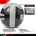 thumbnail image 4 of JFIT Boule Murale, 8 LB, Gris/noir, 4 of 5