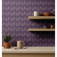 thumbnail image 4 of S4Sassy Mosaic Tile Pattern Wallpaper - Purple Wall Covering, 25" X 60" Self-Adhesive Plain Vinyl Wall Paper, Walls Wrap, Modern Minimalist Wallpaper For Office, Bedroom, Workspaces, 4 of 7