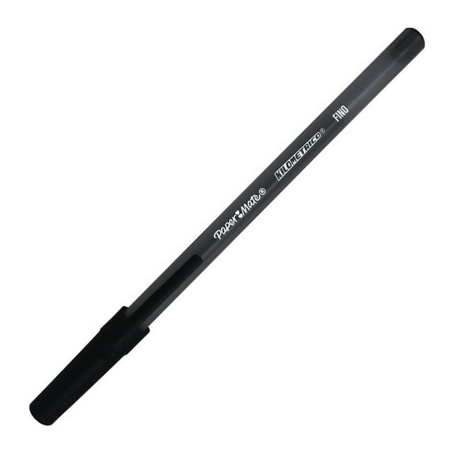 Bolígrafo Paper Mate Punta Fina Negro 12 pzas
