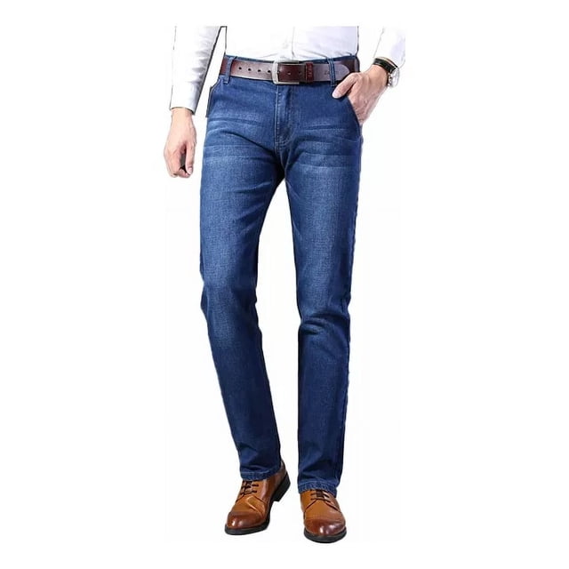 Pantalones De Moda Recto Para Hombre Jeans Stretch Skinny