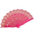 thumbnail image 3 of Lubelski Exquisite Floral Pattern Cloth Cover Hanging Loop Design Folding Fan Cheongsam Hanfu Show Hand Fan Clothing Accessories, 3 of 8