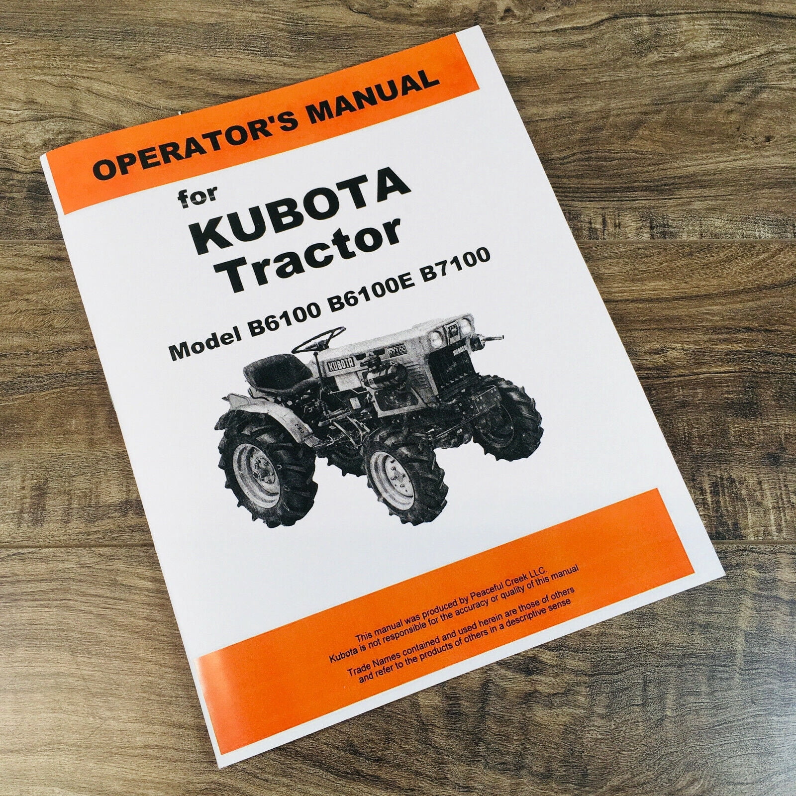 Kubota B5100 B6100 B7100 Tractor Service & Operator Manual Set – 466 Pages, Peaceful Creek