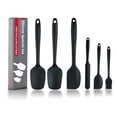 thumbnail image 1 of Juego de 6 Espátulas de Silicona, Espátula de Goma de Grado Alimenticio, Juego de Espátulas para Utensilios de Cocina, Mango Fuerte con Agarre Ergonómico, Resistente Al Calor hasta 600°F para Utensil, 1 of 8