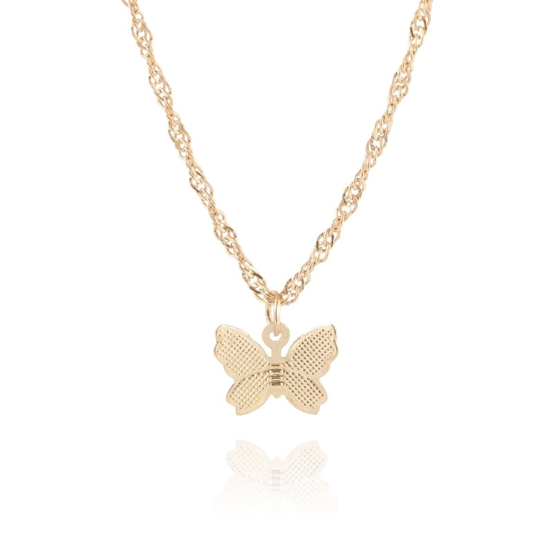 Butterfly Necklace Pendant Simple Cute 