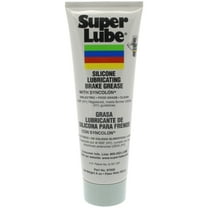 Super Lube 97008 Silicone Lubricating Brake Grease with PTFE, 8 oz Tube, Translucent White