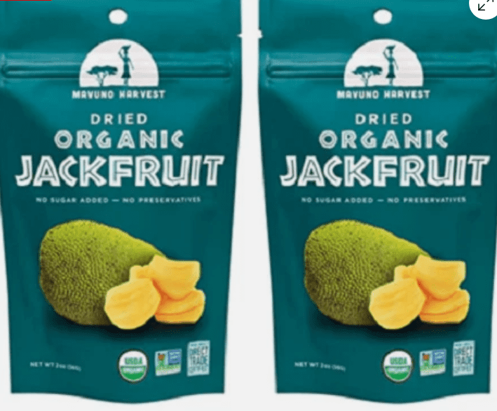 Mavuno Harvest Organic Dried Jackfruit 2 oz Pack of 2