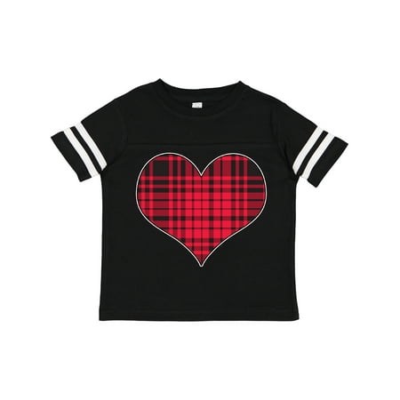 

Inktastic Red Plaid Heart Gift Toddler Boy or Toddler Girl T-Shirt
