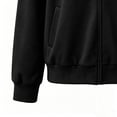 thumbnail image 5 of Sevevn Women's Casual Zip Up Bomber Jacket Lightweight Long Sleeve Sweatshirt Coat Crew Neck Loose Fit Outerwear with Pockets Fashion Fall Spring Jacket, 5 of 7