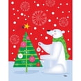 thumbnail image 3 of Woo, Teresa 20x24 Black Modern Framed Museum Art Print Titled - Polar Bear and Tree, 3 of 5
