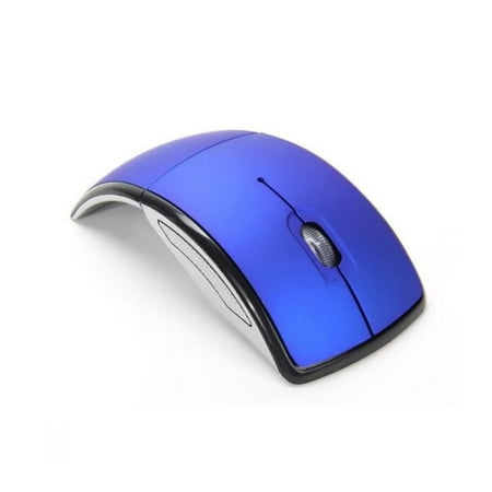 2.4ghz Mute Wireless Mouse Foldable Folding Arc Optical Mouse for Microsoft Laptop Notebook with USB Receiver