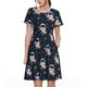 thumbnail image 1 of Easygdp Astronaut Surfing para Vestido Transpirable de Mujer, Vestido Suelto de Manga Corta con Pliegues y Bolsillos para el Verano, 1 of 6