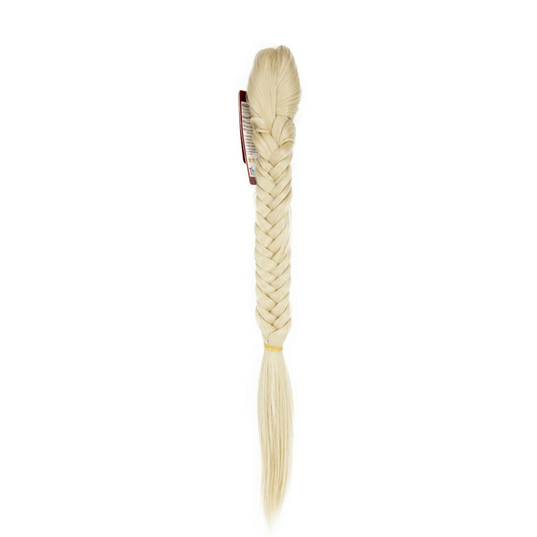 SAYFUT Hair Long Straight Ponytail Clip in Braided Ponytail Fishtail  Plaited Synthetic Hair Extensions Hairpiece 