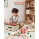 thumbnail image 5 of VEVOR Juego de tren de madera, 39 piezas, vías de tren de madera con trenes magneticos y accesorios ferroviarios, compatible con las principales marcas, para niños de 3 a 8 años., 5 of 9