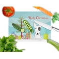 thumbnail image 2 of Carolines Treasures BB1581LCB Christmas Tree And Bull Terrier Glass Cutting Board- Large, 2 of 2