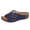 Blue, variant on Clearence Women’s Fishmouth Wedge Sandals Summer Beach Slides with Adjustable Belt Buckle Thick Non-Slip Sole Arch Support Lightweight Casual Outdoor Footwear