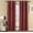 Burgundy, variant on Sheetsnthings Blackout Curtain 42 x 96 Inch, Rust Single Panel/Thermal Insulated Room Darkening Bedroom Curtain
