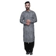 thumbnail image 1 of Atasi Printed Rayon Pathani Kurta With Solid Salwar For Mens Party Wear, 1 of 5