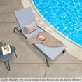 thumbnail image 4 of Costway Chaise Longue de Patio Fauteuil Inclinable Dossier Réglable à 6 Positions Jardin au Bord de la Piscine, 4 of 8