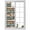 Brown, variant on Dog Paws Window Privacy Film Blue Brown Wood Grain Vintage Decorative Glass Window Film UV Blocking Static Cling Non-Adhesive Sticker Covering for Home Door 35.4x78.7 inches